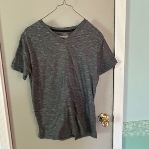 Charcoal V-Neck Men's Short Sleeve Tee